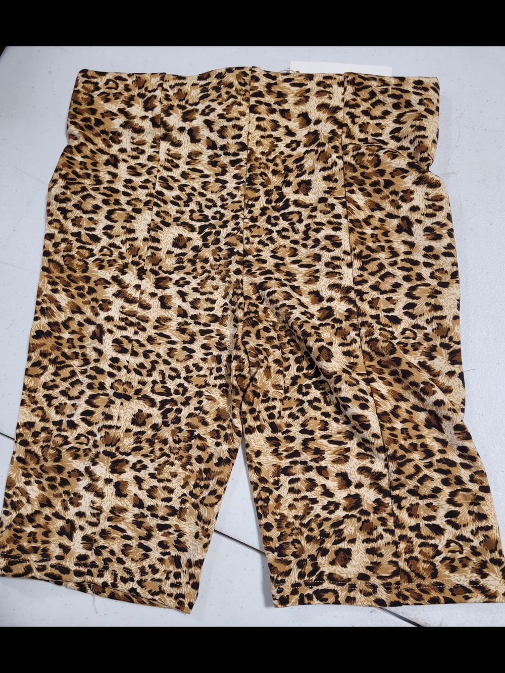 Olivaceous Leopard Print Bike Shorts - Tan & Black - Picture 3 of 3